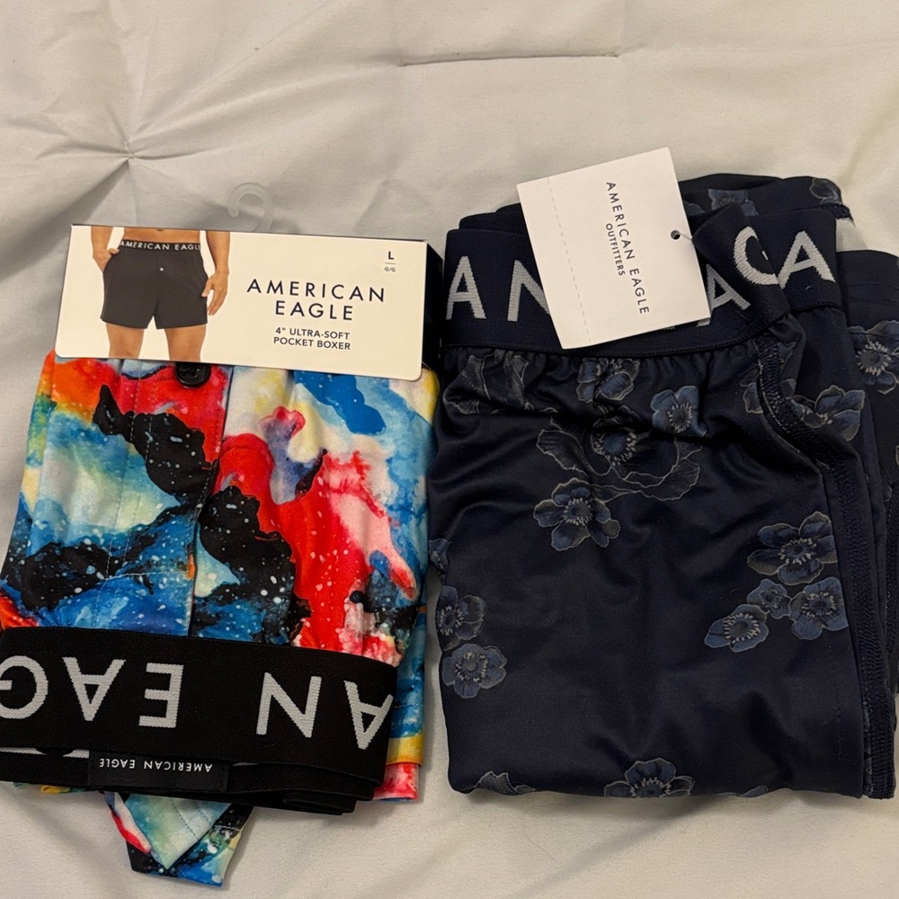 American Eagle Outfitters Multicolor and Navy Boxers (BOTH)